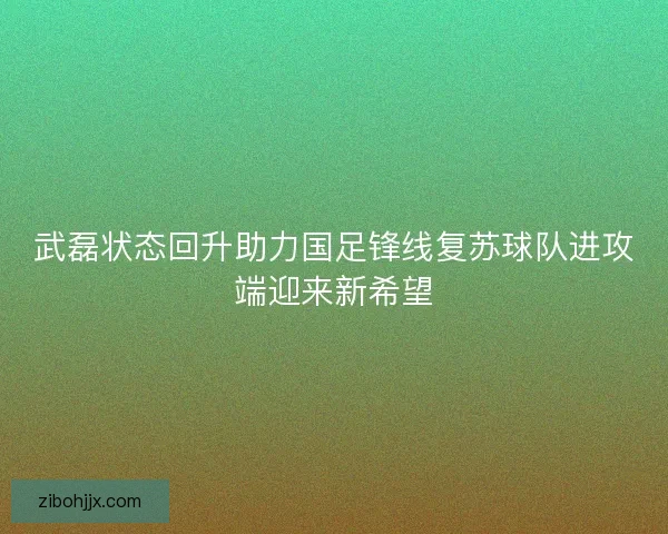 武磊状态回升助力国足锋线复苏球队进攻端迎来新希望